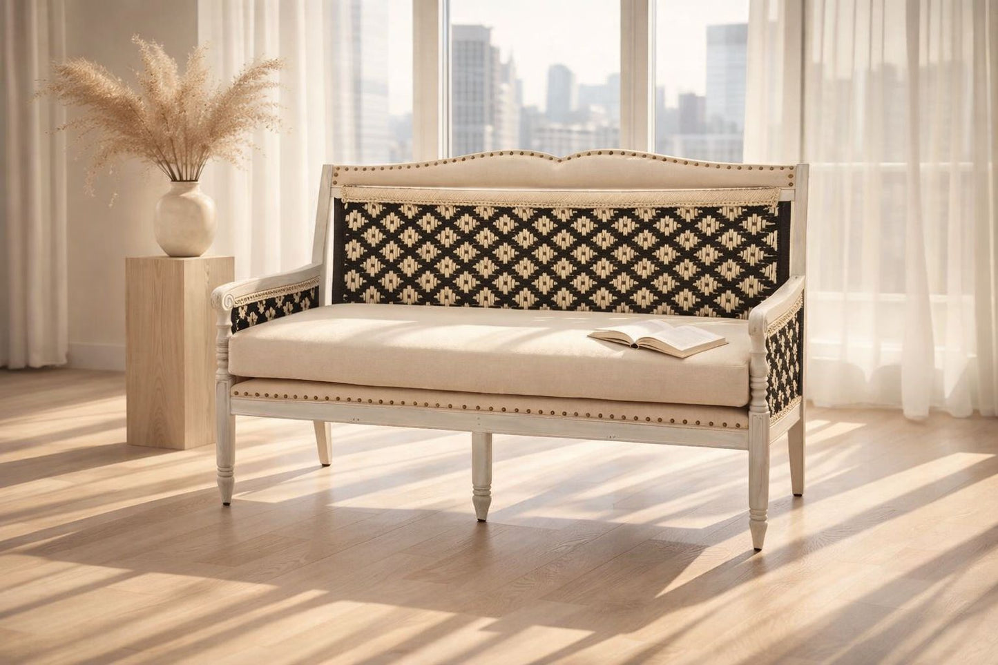 Tavrien Dynamic Hand Woven Brown Sofa