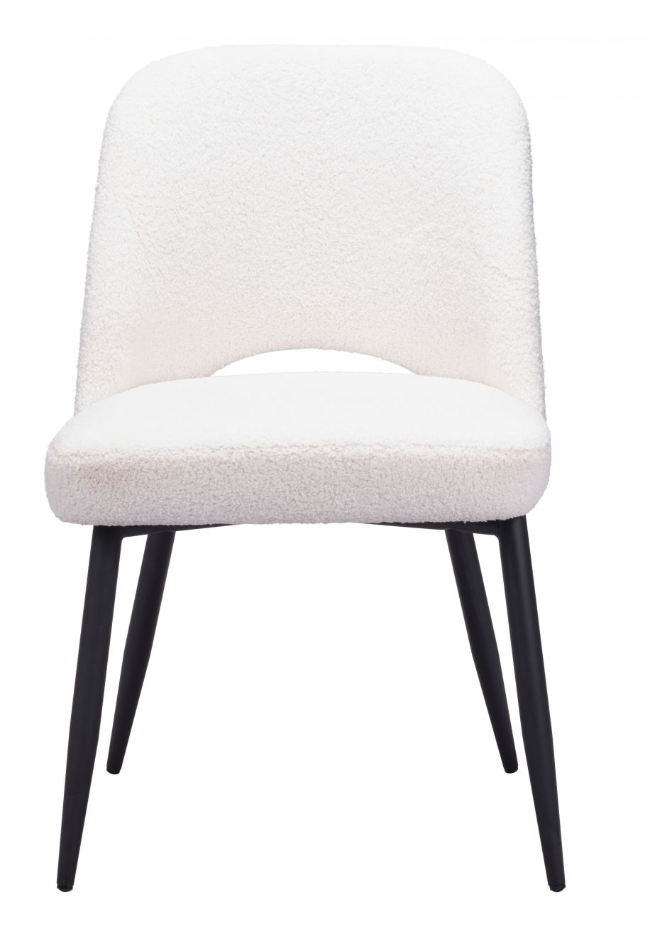 Teddy Shearling Fabric Dining Chair 2PC