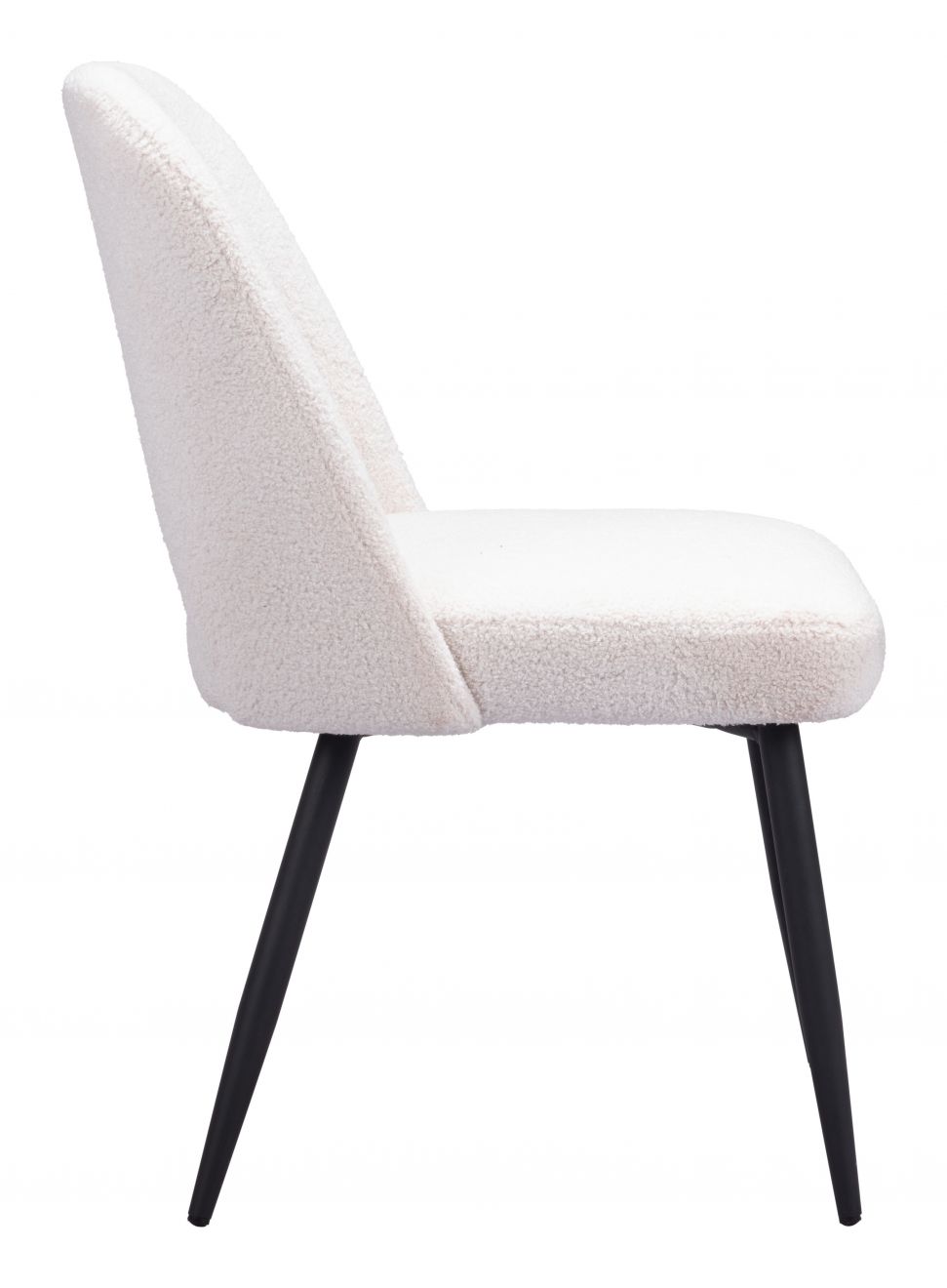 Teddy Shearling Fabric Dining Chair 2PC