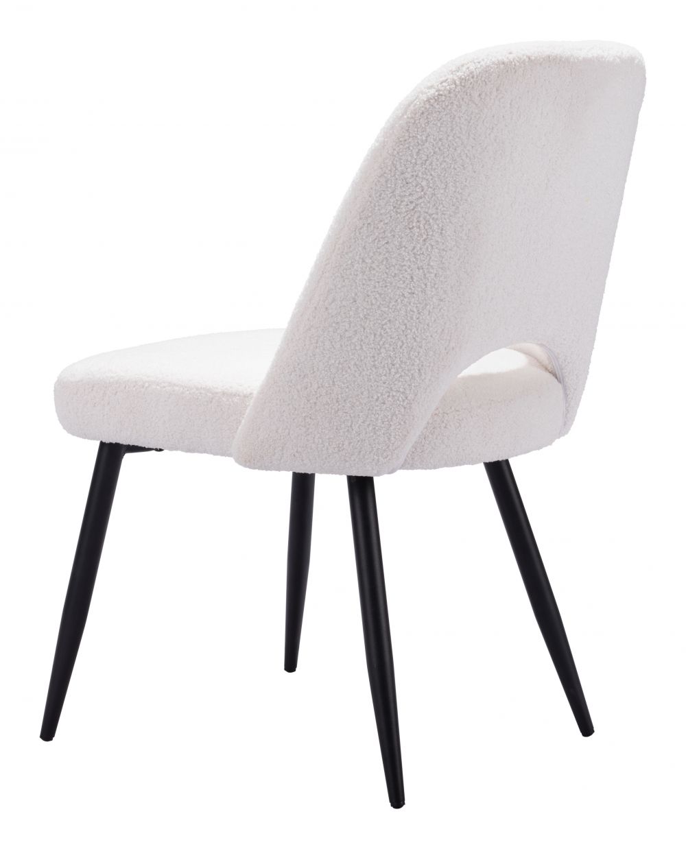 Teddy Shearling Fabric Dining Chair 2PC