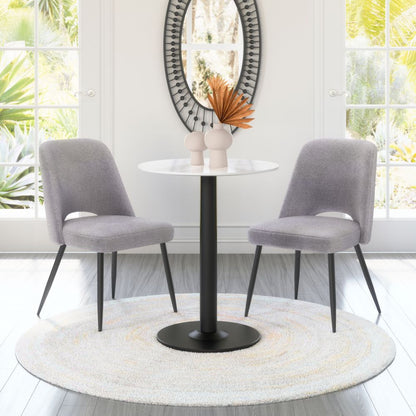 Teddy Shearling Fabric Dining Chair 2PC