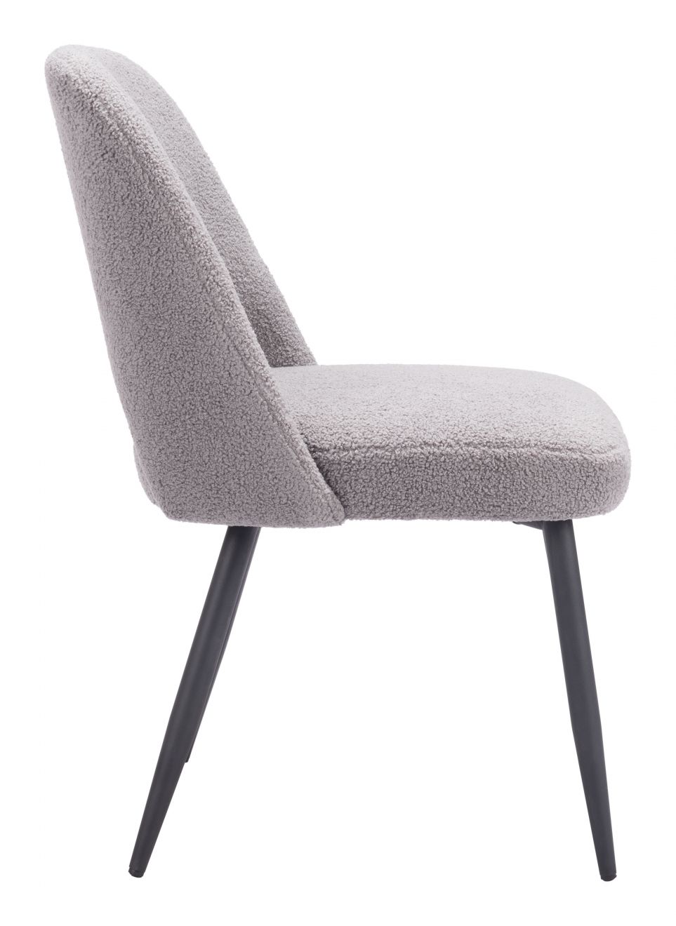 Teddy Shearling Fabric Dining Chair 2PC