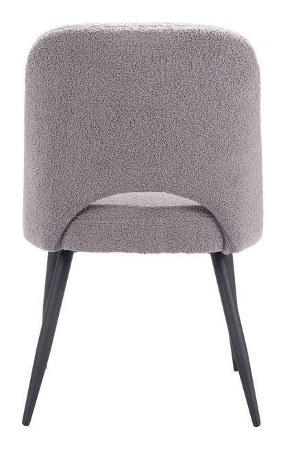 Teddy Shearling Fabric Dining Chair 2PC