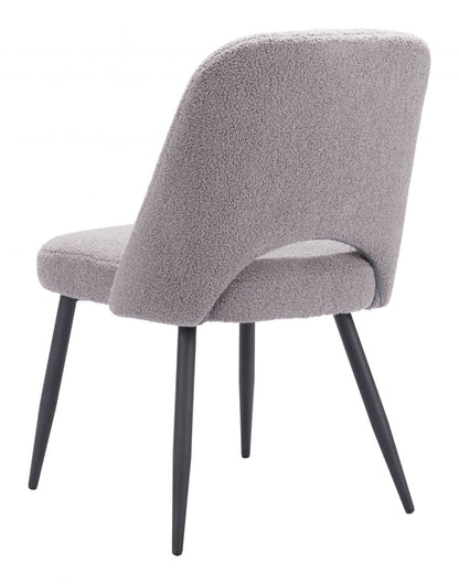 Teddy Shearling Fabric Dining Chair 2PC