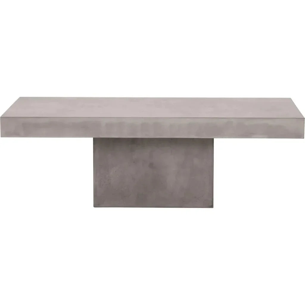 Terrace Concrete Slate Gray Outdoor Coffee Table