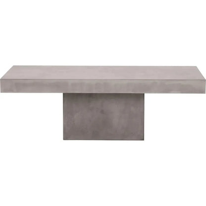Terrace Concrete Slate Gray Outdoor Coffee Table