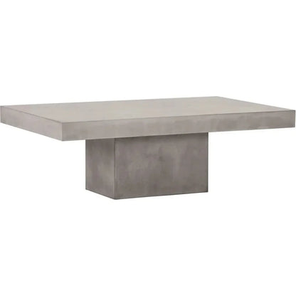 Terrace Concrete Slate Gray Outdoor Coffee Table