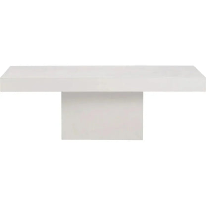 Terrace Concrete White Outdoor Coffee Table