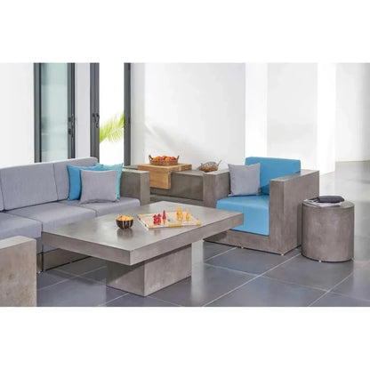 Terrace Concrete White Outdoor Coffee Table