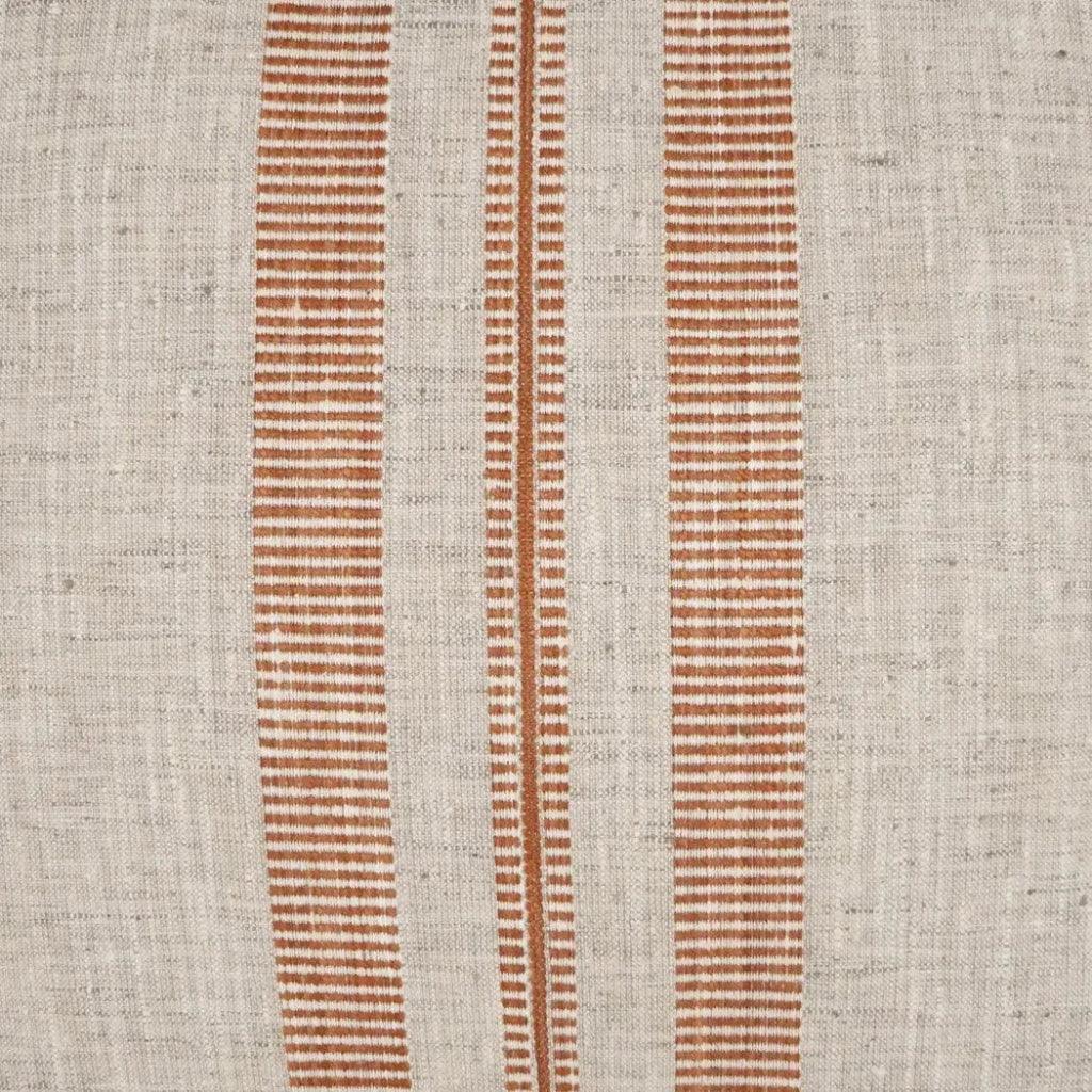 Terracotta Stripes Orange Large Throw Pillow Insert