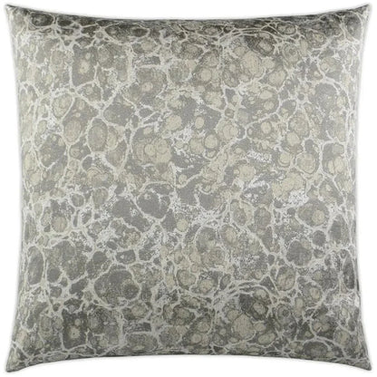 Terrazzo Silver Throw Pillow With Insert