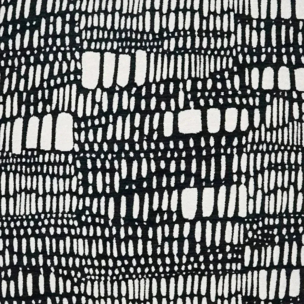 Tesota Domino Abstract Black Large Throw Pillow Insert