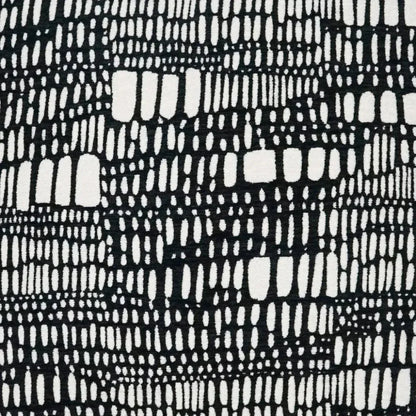 Tesota Domino Abstract Black Large Throw Pillow Insert