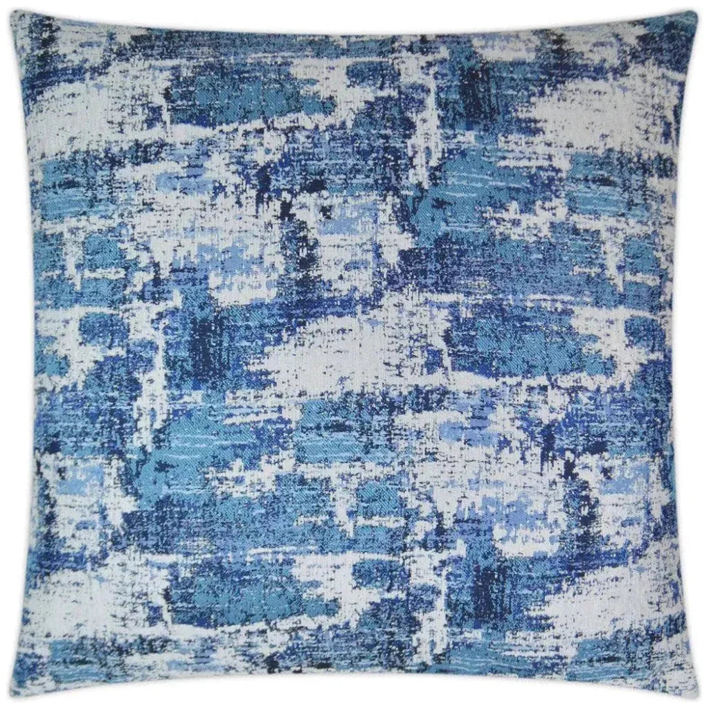Textural Marine Blue Throw Pillow Insert