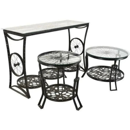 Thaviel Bicycle Parts Design Console Table