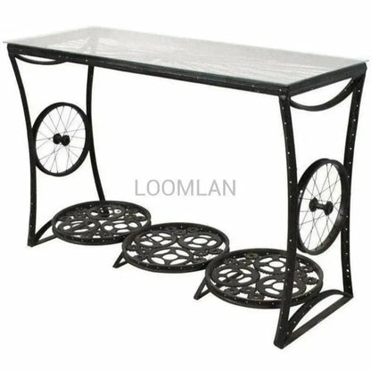 Thaviel Bicycle Parts Design Console Table