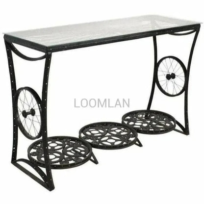 Thaviel Bicycle Parts Design Console Table