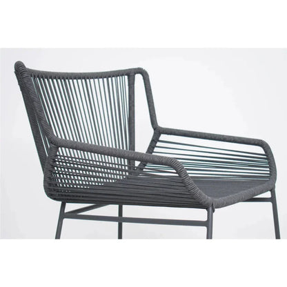 The Dane Dark Gray Patio Counter Stool 2PC