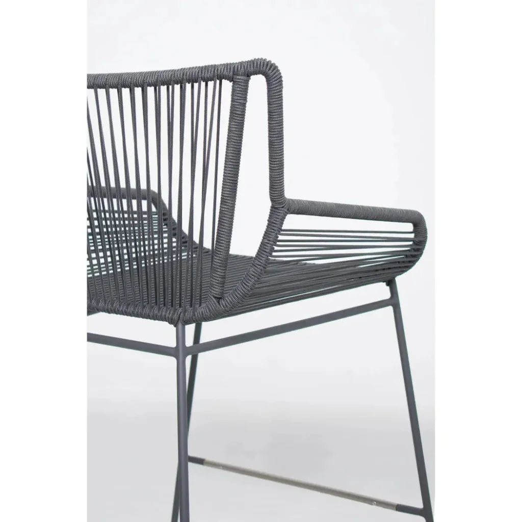 The Dane Dark Gray Patio Counter Stool 2PC