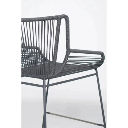 The Dane Dark Gray Patio Counter Stool 2PC