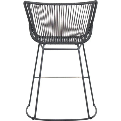 The Dane Dark Gray Patio Counter Stool 2PC