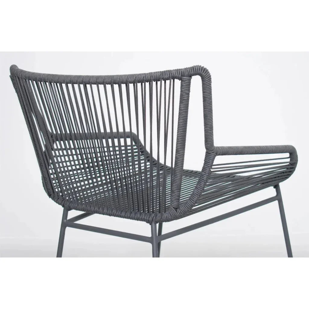 The Dane Dark Gray Patio Counter Stool 2PC