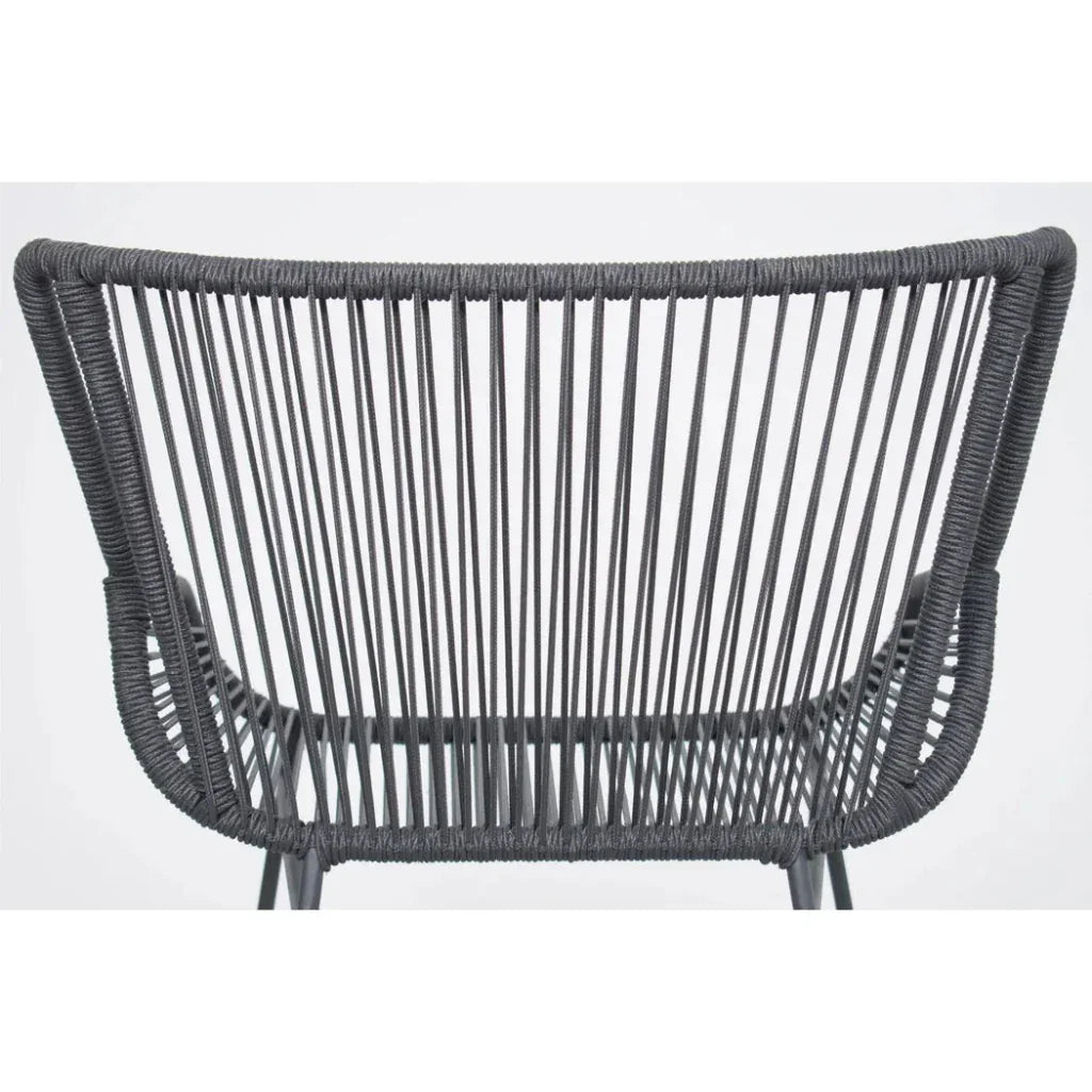 The Dane Dark Gray Patio Counter Stool 2PC