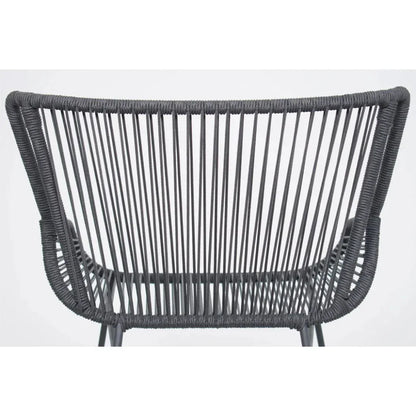 The Dane Dark Gray Patio Counter Stool 2PC