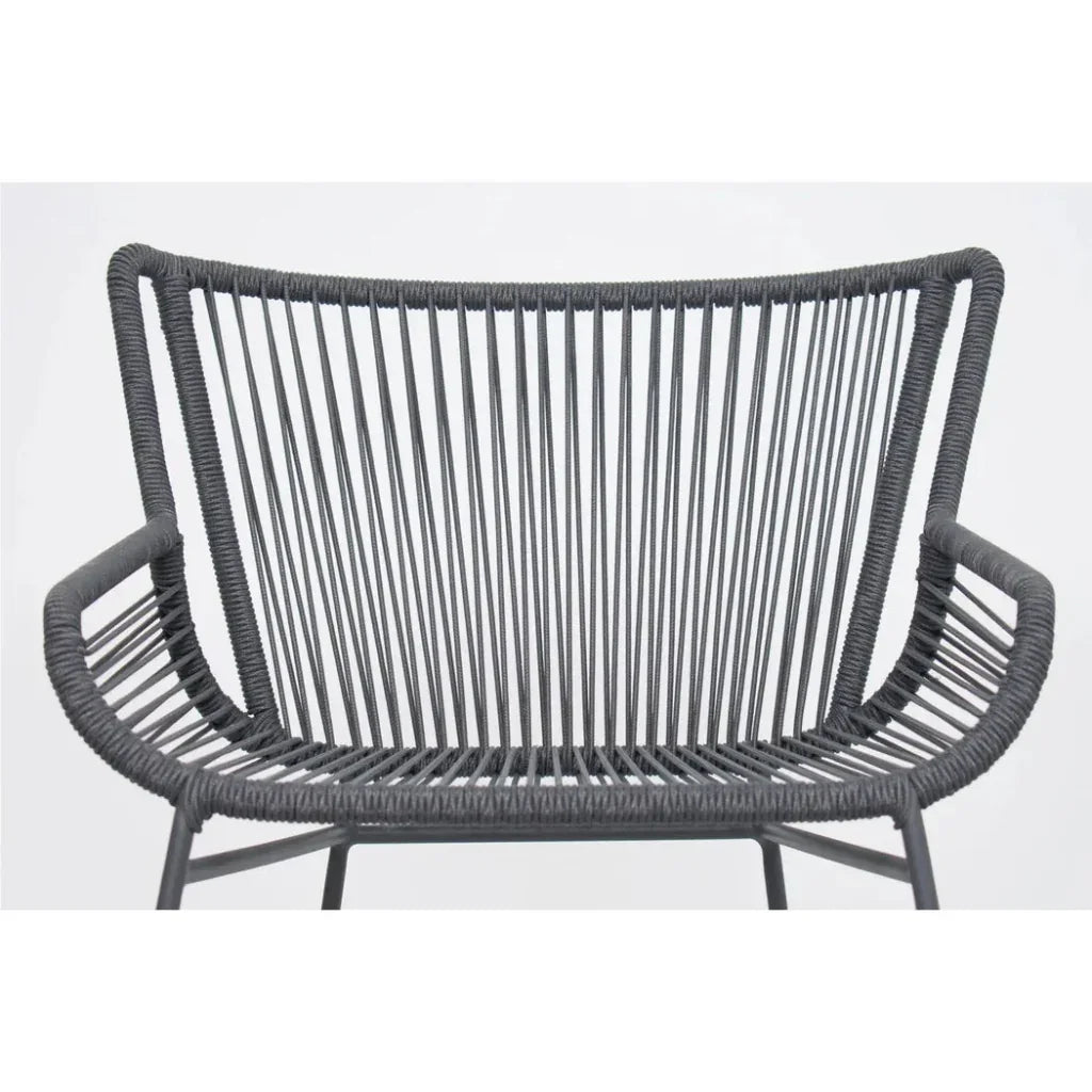 The Dane Dark Gray Patio Counter Stool 2PC