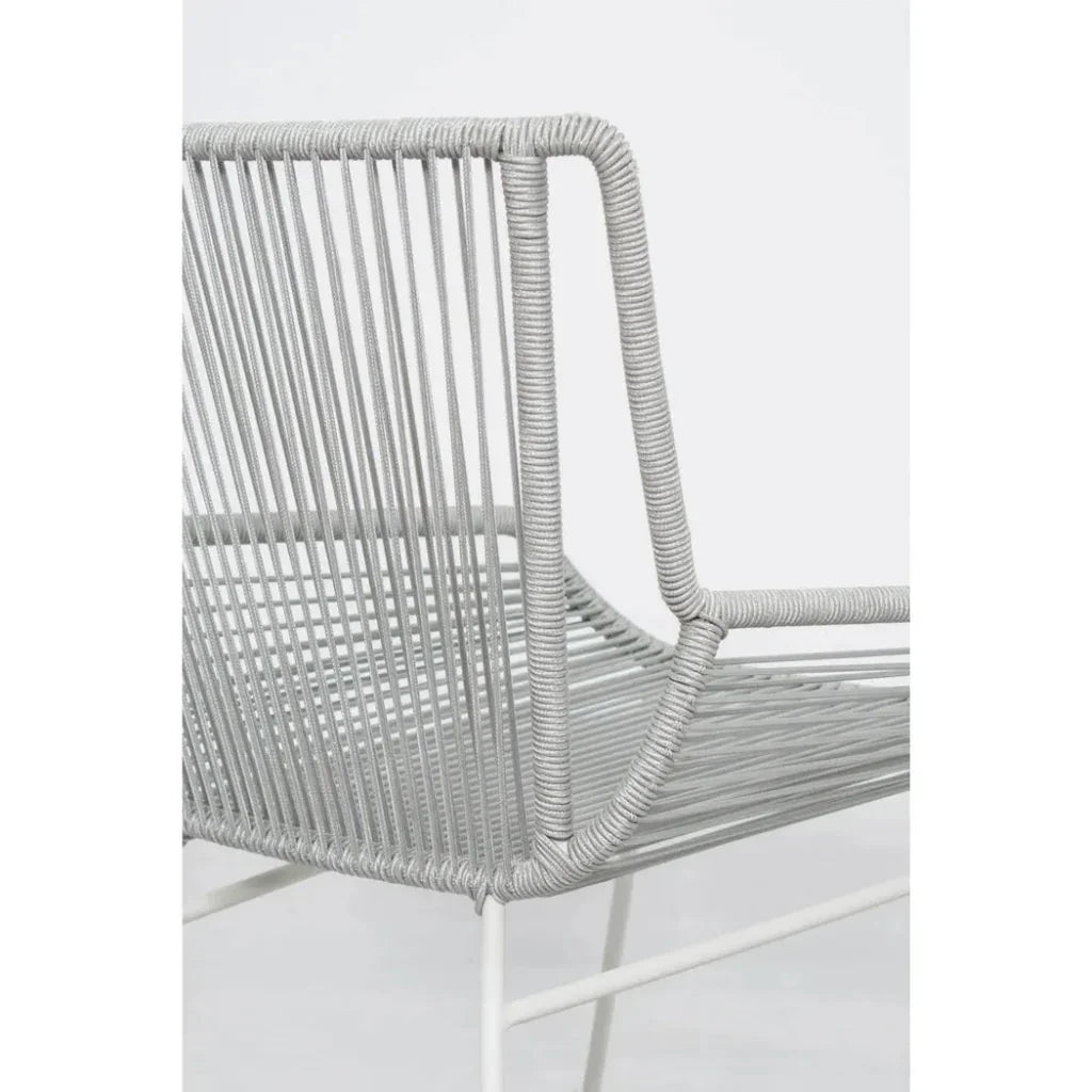 The Dane Dining Arm Chair 2PC Grey Patio Dining Chairs