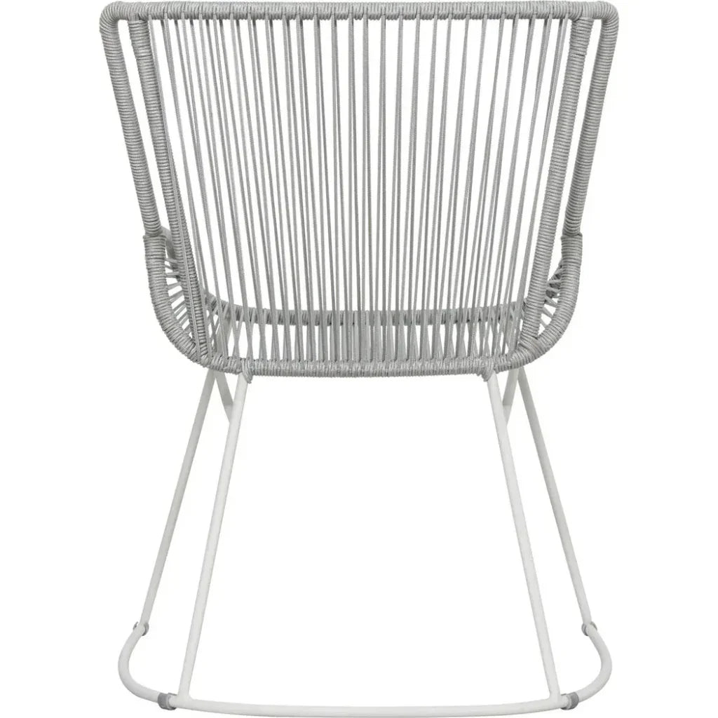 The Dane Dining Arm Chair 2PC Grey Patio Dining Chairs