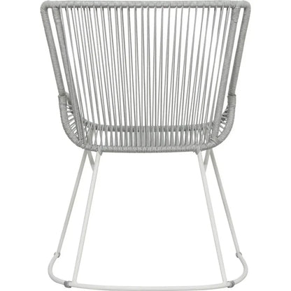 The Dane Dining Arm Chair 2PC Grey Patio Dining Chairs