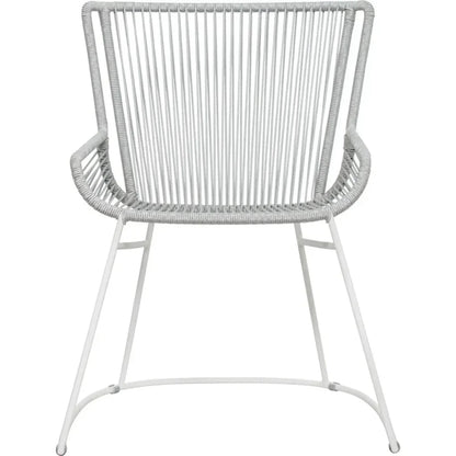 The Dane Dining Arm Chair 2PC Grey Patio Dining Chairs