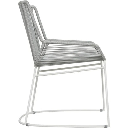 The Dane Dining Arm Chair 2PC Grey Patio Dining Chairs