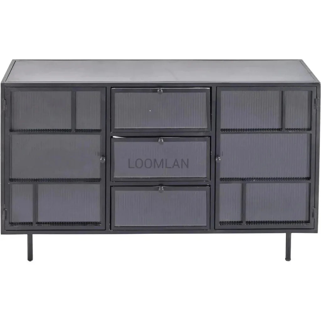 Thorneira Metal Black Sideboard