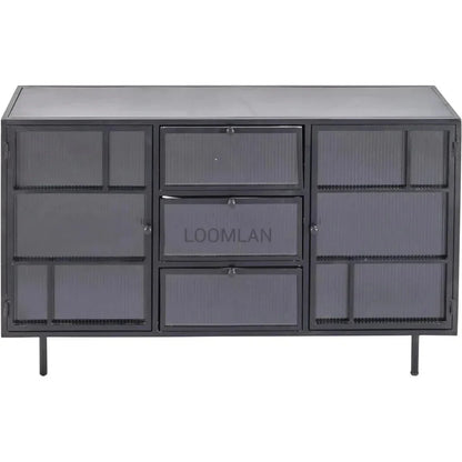 Thorneira Metal Black Sideboard