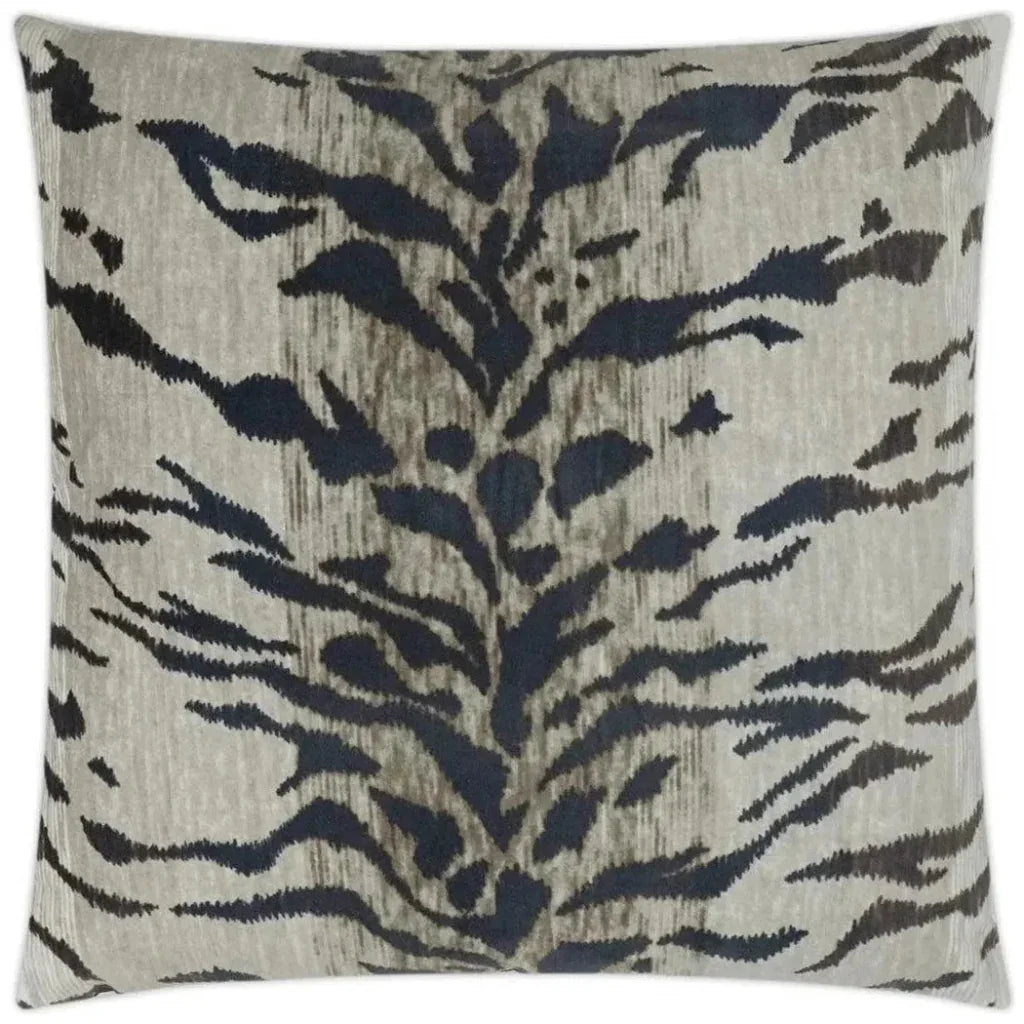 Tiago White Grey Throw Pillow With Insert