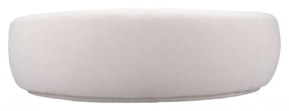 Tibet Shearling Fabric Cream Sofa