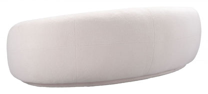 Tibet Shearling Fabric Cream Sofa