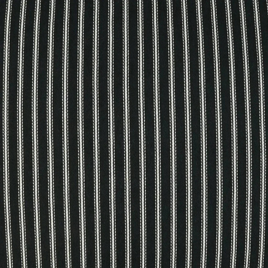 Ticking Black Stripes Black Large Throw Pillow Insert