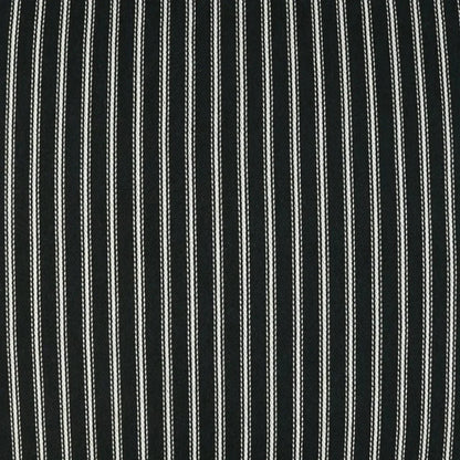Ticking Black Stripes Black Large Throw Pillow Insert
