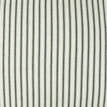 Ticking Farmhouse Stripes White Large Throw Pillow
