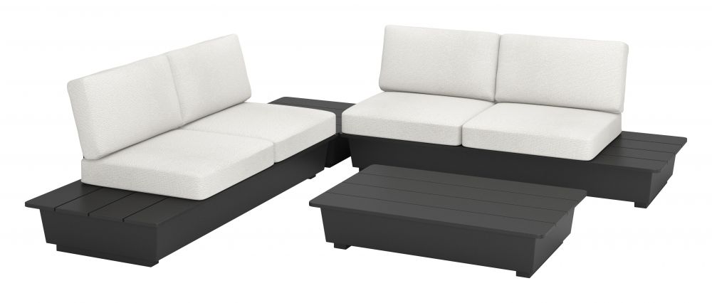 Tien Aluminum Black Coffee Table