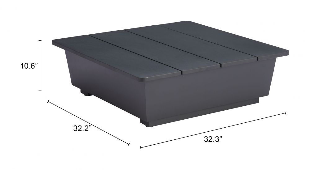 Tien Aluminum Square Side Table
