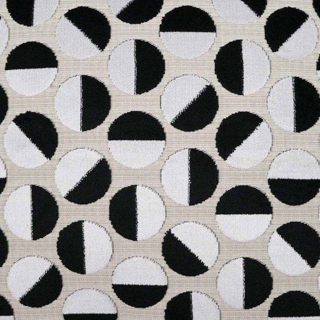 Tilt Circular Dots Black Large Throw Pillow Insert