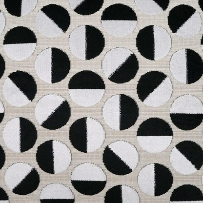 Tilt Circular Dots Black Large Throw Pillow Insert