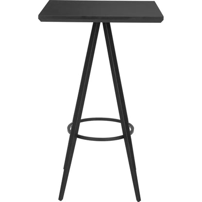 Tinos Wood and Steel Black Square Bar Table