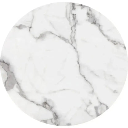 Tintern Dining Table White & Antique Brass