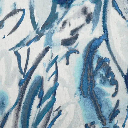 Tisane Ocean Abstract Floral Blue Large Throw Pillow