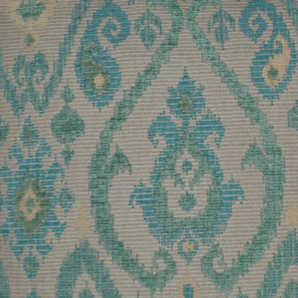 Tobias Aqua Blue Throw Pillow With Insert